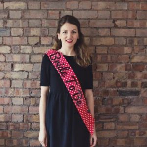 bride-to-be-sash-polka-dot