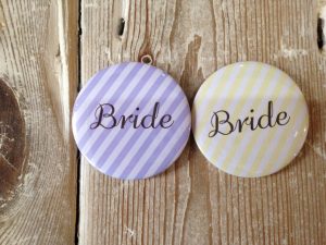Badge Stripe Bride - thefancyhen.ie