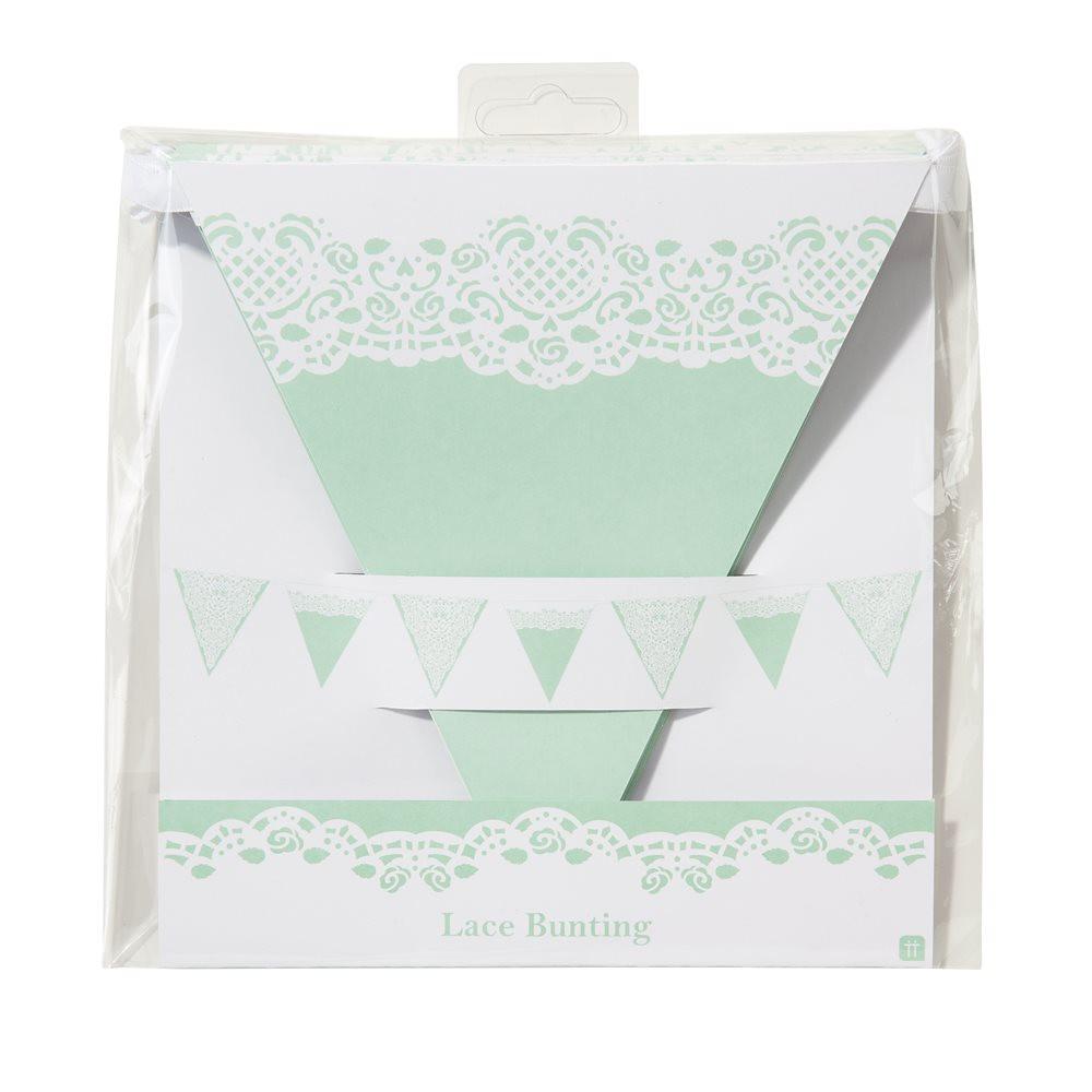 Bunting Mint Lace - thefancyhen.ie