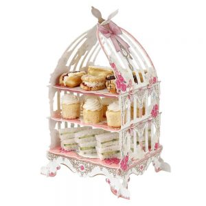 Cake Stand Vintage 3 Tier Bird Cage - thefancyhen.ie