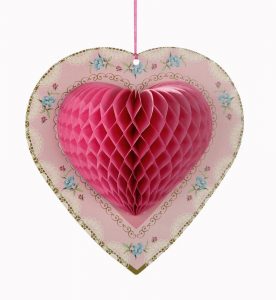 Chic Honeycomb Heart - thefancyhen.ie