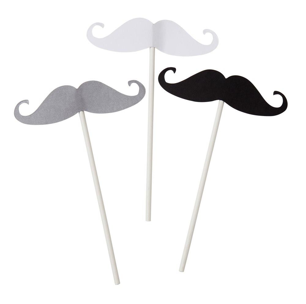 Cupcake Toppers Mustache - thefancyhen.ie
