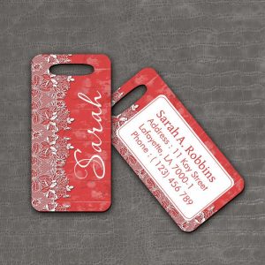 Luggage Tag Floral - thefancyhen.ie