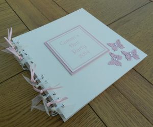 Memento Book Pink Butterfly Style - thefancyhen.ie