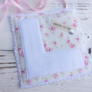 Mini Rose Hessian L Plate - thefancyhen.ie
