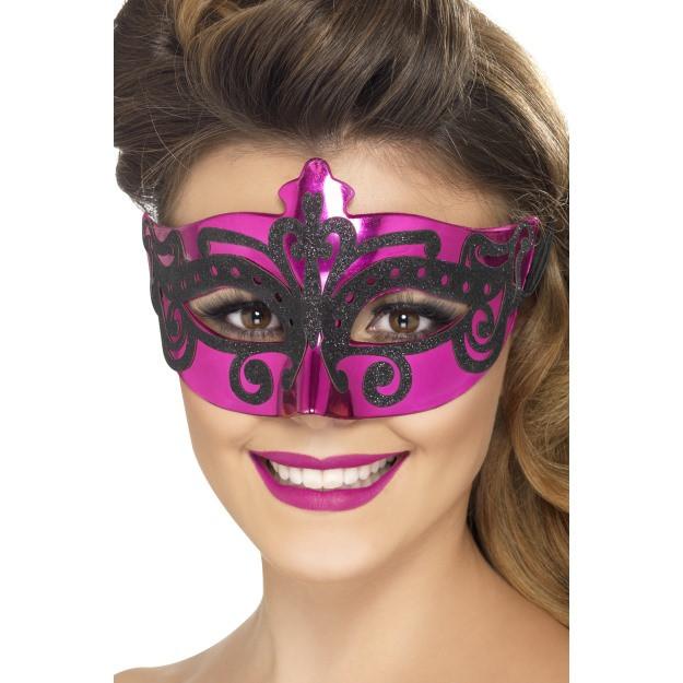 Pink Venetian Mask - thefancyhen.ie