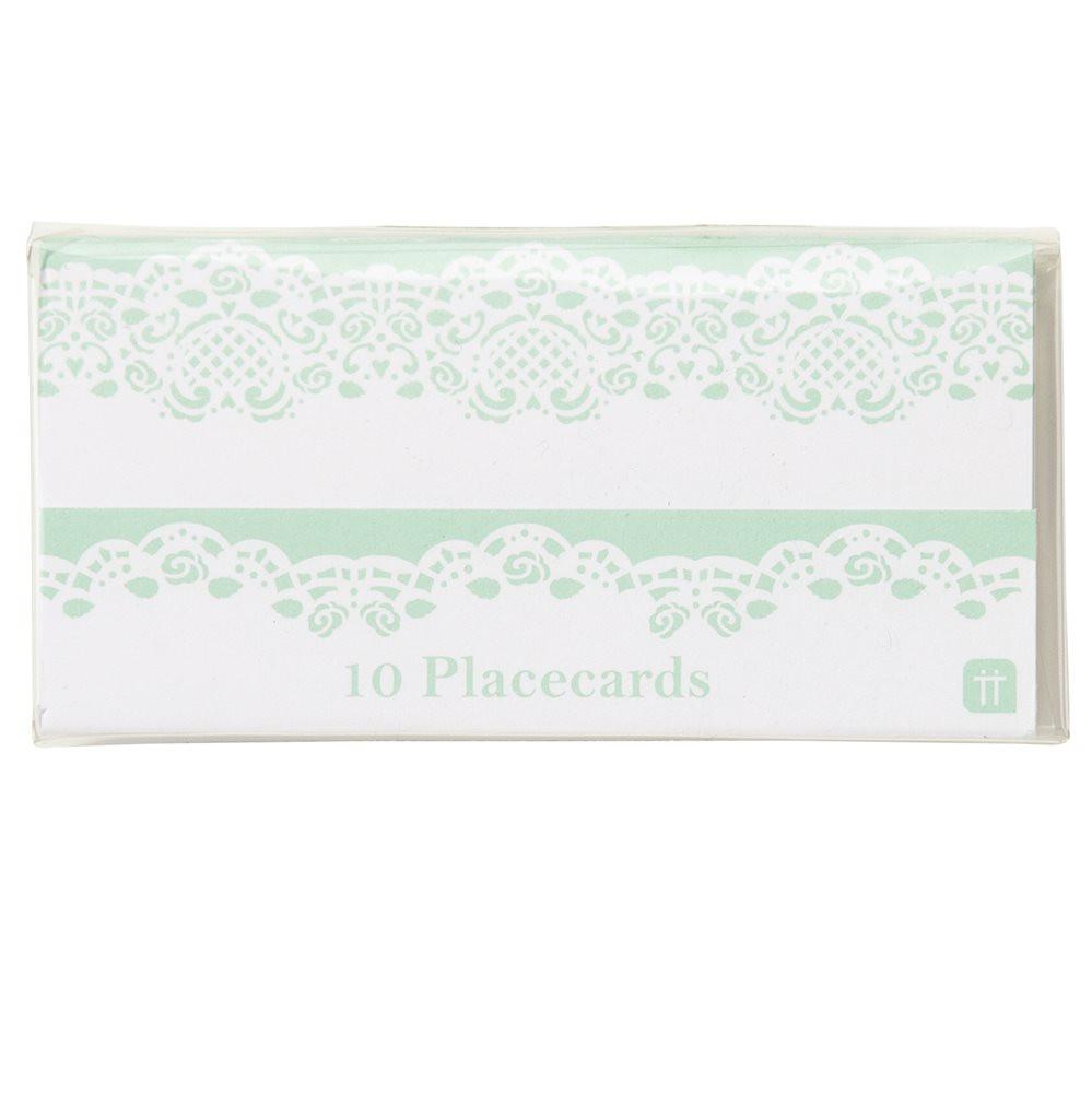 Place Cards Mint Lace - thefancyhen.ie