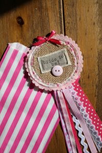 Rosette Hessian Bride to Be - thefancyhen.ie