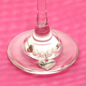 Wine Glass Charm Bridesmaid - thefancyhen.ie