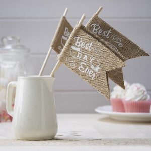 Best Day Ever - Hessian Flags - thefancyhen.ie