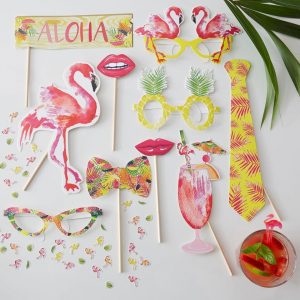 Ginger Ray - Flamingo Fun Photo Props - thefancyhen.ie