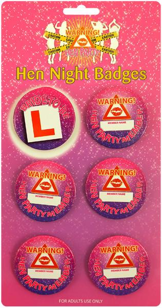 Hen Party Badge Set - thefancyhen.ie
